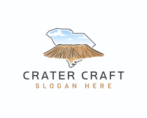 South Carolina Amboy Crater Mountain logo design