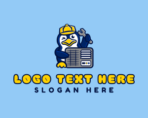 Cooling - Penguin HVAC Repair logo design