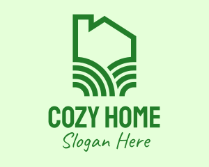 Green Eco Home logo design