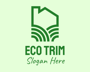 Green Eco Home logo design