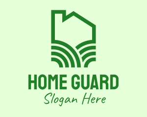 Green Eco Home logo design