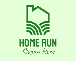 Green Eco Home logo design