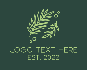 Harvest - Organic Leaf Garden logo design