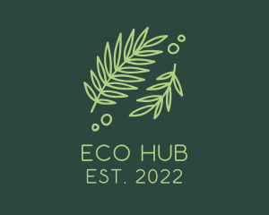 Ecosystem - Organic Leaf Garden logo design