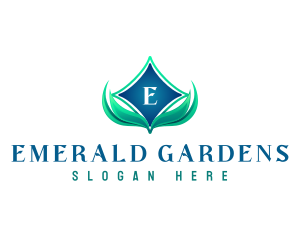 Grass Lawn Landscaping logo design