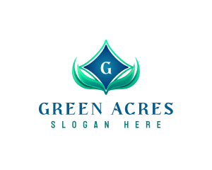 Grass Lawn Landscaping logo design