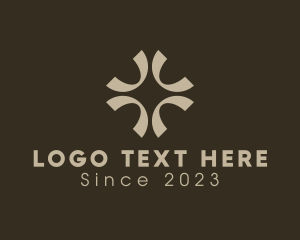Textile Design - Elegant Religious Cross logo design