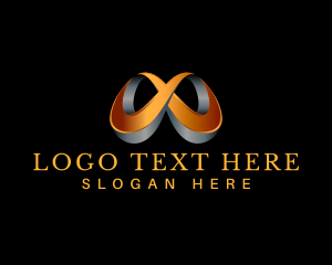Loop - 3D Infinity Loop logo design