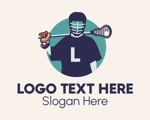 Lacrosse - Lacrosse Player Jersey Letter logo design