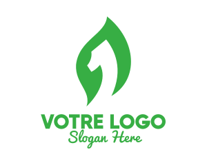 Green Leaf Number 1 Logo