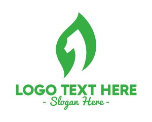 Renewable - Green Leaf Number 1 logo design