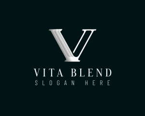 Professional Firm Letter V logo design