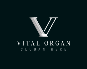 Professional Firm Letter V logo design