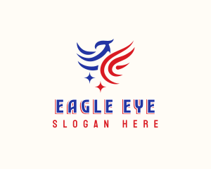 American Patriotic Eagle logo design