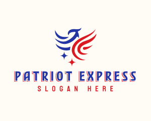 American Patriotic Eagle logo design