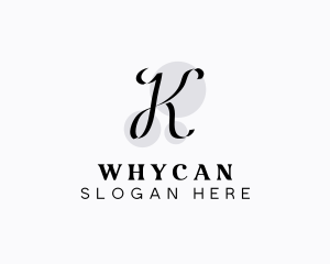 Fashion Styling Ribbon Letter K Logo