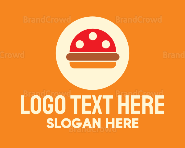 Mushroom Burger Restaurant Logo