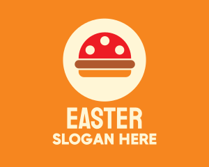 Vegan - Mushroom Burger Restaurant logo design