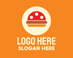 Lunch - Mushroom Burger Restaurant logo design
