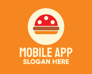 Healthy Restaurant - Mushroom Burger Restaurant logo design