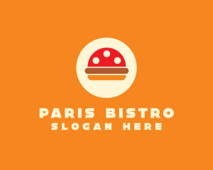 Mushroom Burger Restaurant logo design