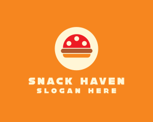 Mushroom Burger Restaurant logo design