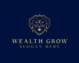 Luxury Royalty Lion logo design