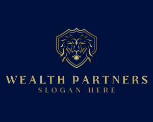 Luxury Royalty Lion logo design