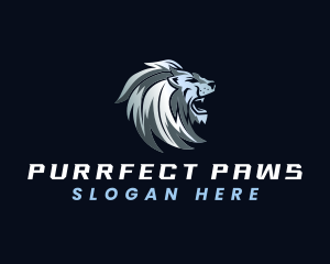 Lion Feline Hunting logo design