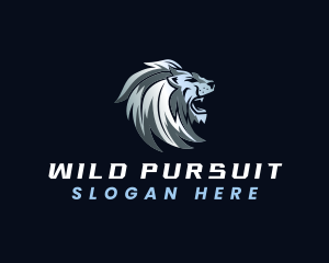 Lion Feline Hunting logo design