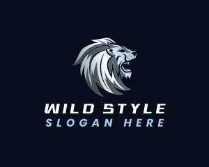 Lion Feline Hunting logo design