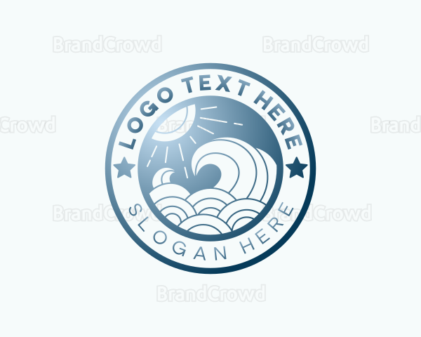 Ocean Wave Stars Logo