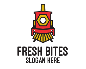 Subway - Red Locomotive Train logo design