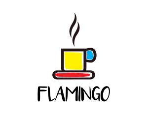 Colorful Coffee Mug Logo