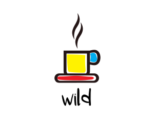 Colorful Coffee Mug Logo