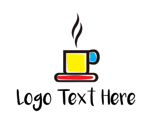 Colorful Coffee Mug Logo