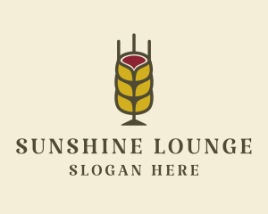 Wine Wheat Pub logo design