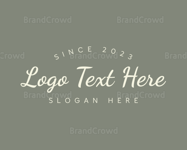 Elegant Classy Wedding Logo