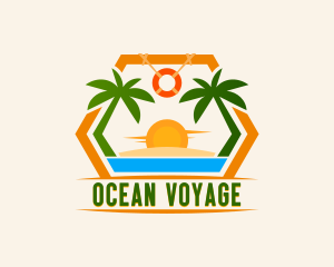 Summer Island Beach logo design