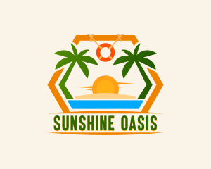 Summer Island Beach logo design