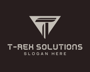 Construction Business Letter T logo design