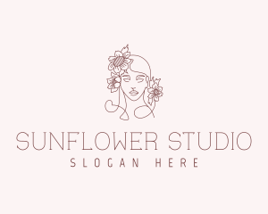 Sunflower - Sunflower Feminine Beauty logo design