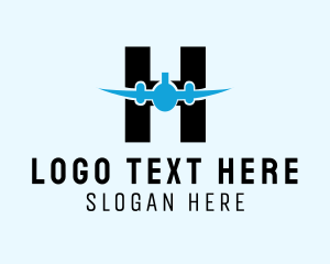 Transport - Aviation Letter H logo design