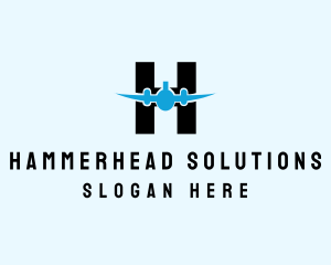 Aviation Letter H logo design