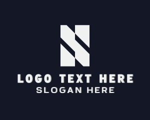 Initial - Industrial Fabrication Builder Letter N logo design