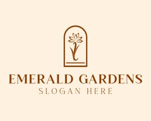 Botanical Flower Plant logo design