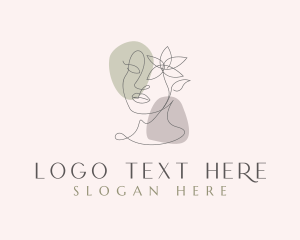 Floral - Beauty Cosmetic Face logo design