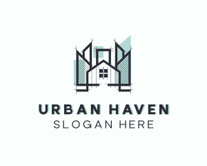 Modern Residential House logo design