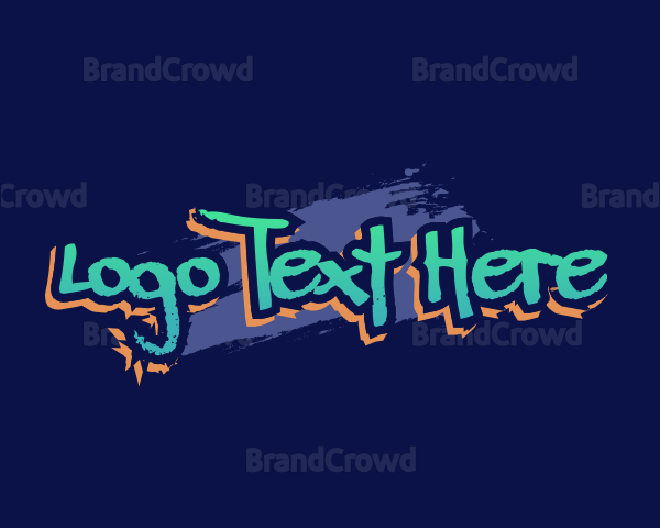 Funky Graffiti Wordmark Logo