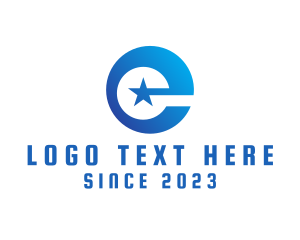 Lettermark - Generic Simple Star Letter E logo design